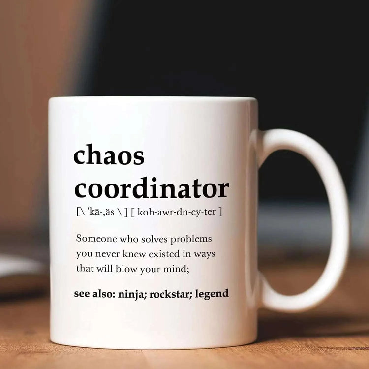 chaos mug - novelty secret santa funny gift