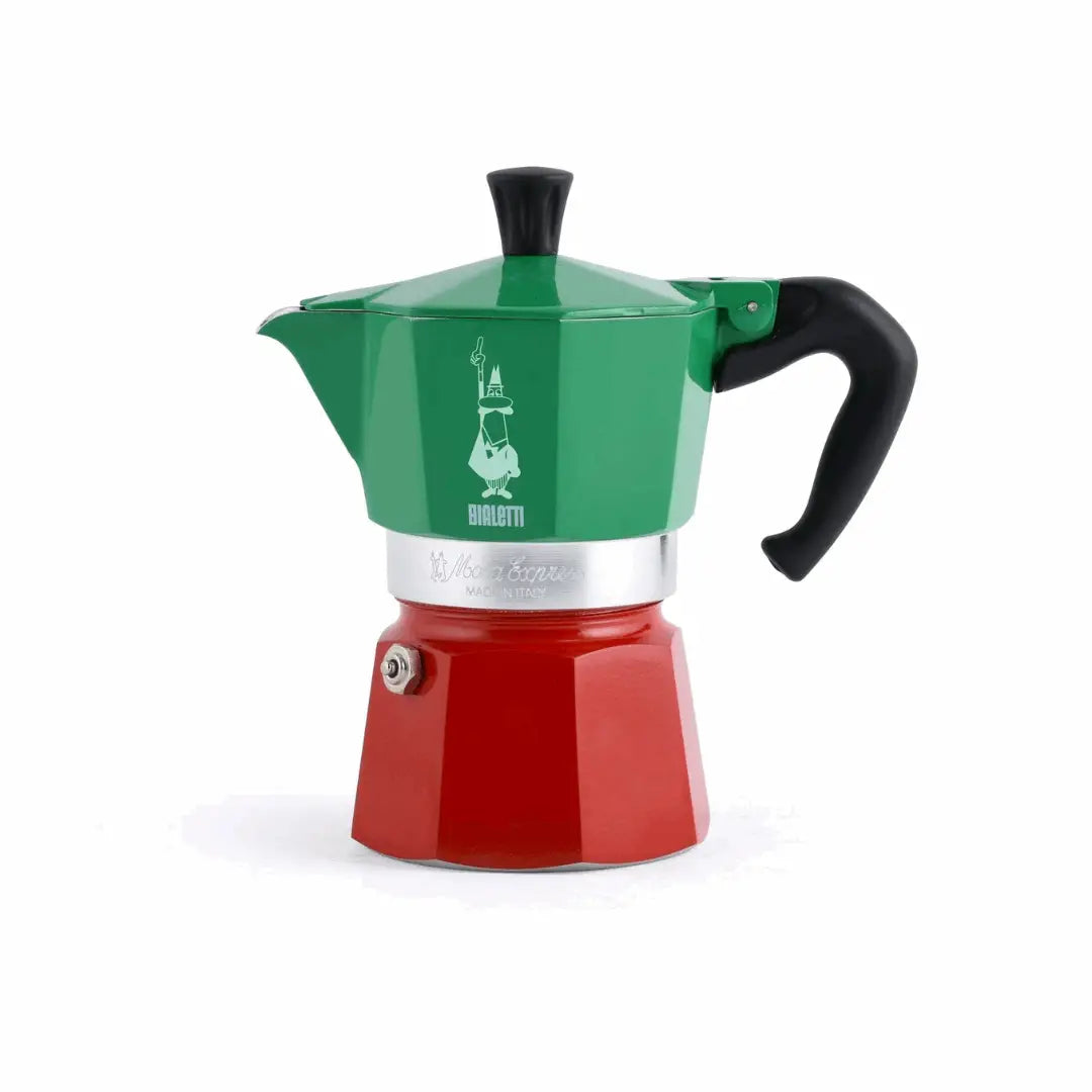 Bialetti Moka Express Tricolore Italia | Italian Stovetop Espresso Coffee Maker