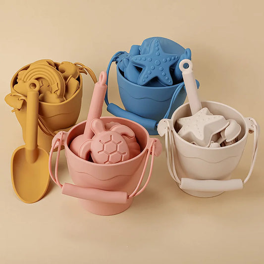 Eco Friendly Silicone Beach Toys - 8 Piece Set - Toys from Dear Cece - Just £29.99! Shop now at Dear Cece