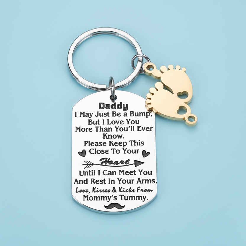 Daddy to be Gift for New Dad Keychain - Keychains from Dear Cece - Just £8.99! Shop now at Dear Cece