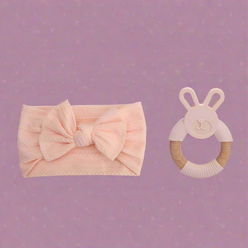 Baby Headband & Teether Gift Set - Gift Sets from Dear Cece - Just £17.99! Shop now at Dear Cece