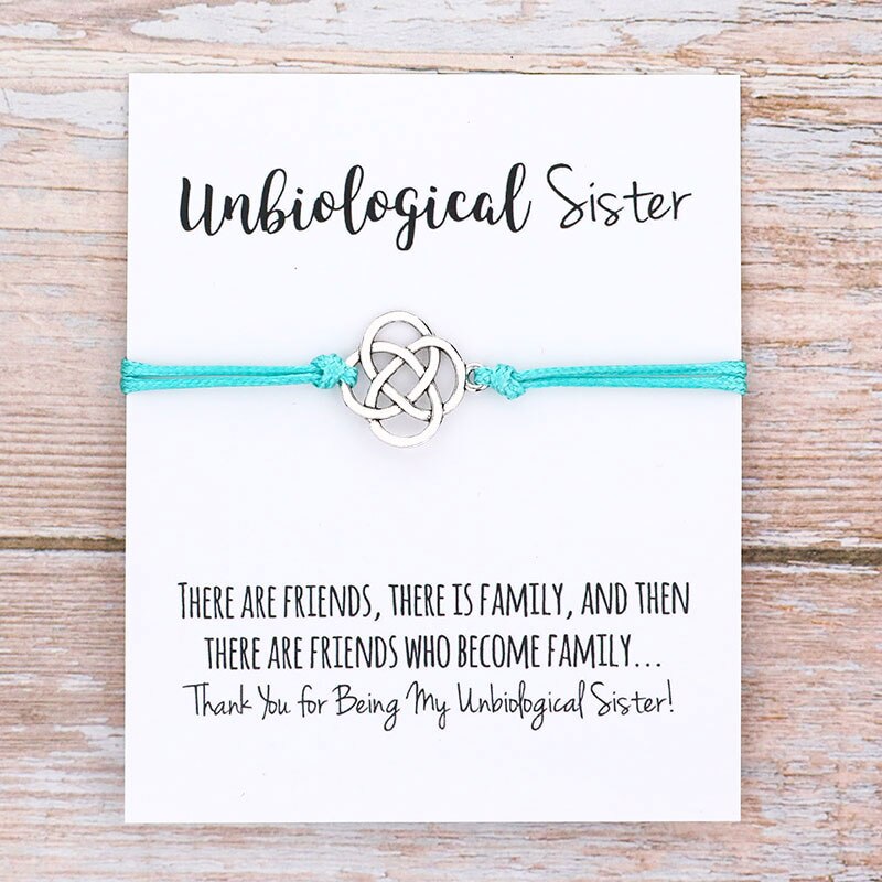 Unbiological Sister Wish Bracelet - Jewellery from Dear Cece - Just £7.99! Shop now at Dear Cece