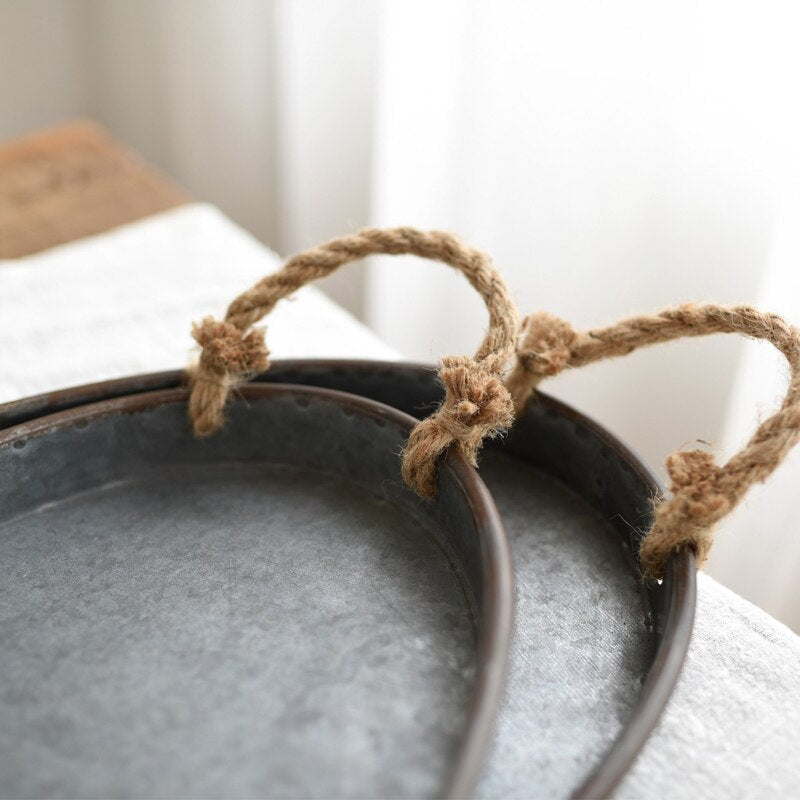 Rustic Iron Serving Tray - Serving Trays from Dear Cece - Just £39.99! Shop now at Dear Cece