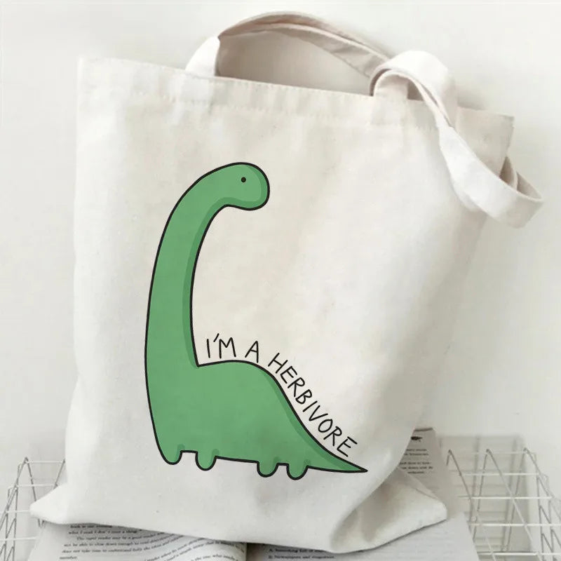 I'm a Herbivore Dinosaur Vegan Tote Bag - Bags from Dear Cece - Just £12.99! Shop now at Dear Cece