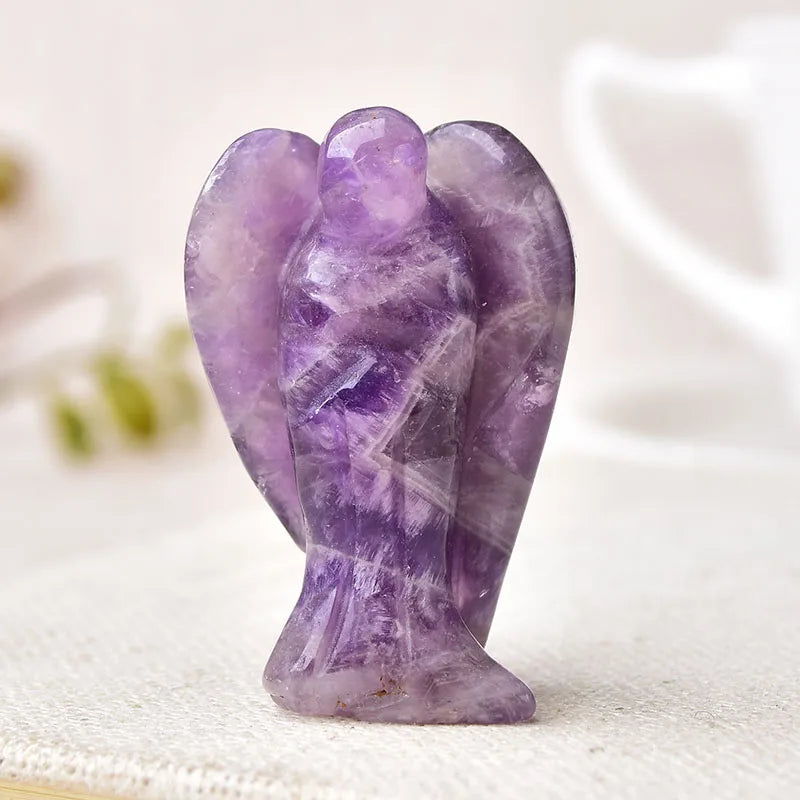 Natural Crystal Guardian Angel Figurine - Crystal Healing from Dear Cece - Just £9.99! Shop now at Dear Cece