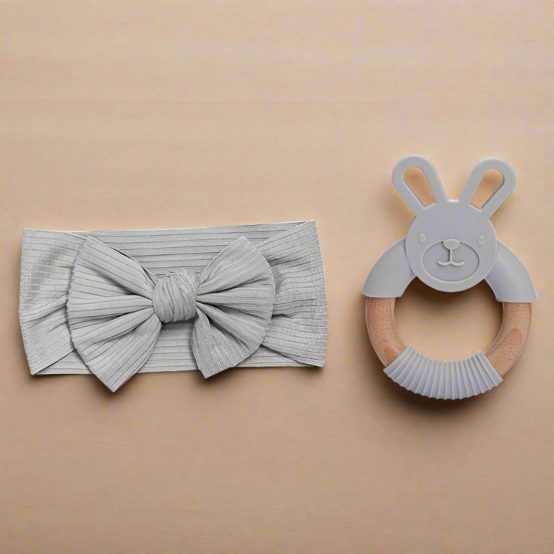 Baby Headband & Teether Gift Set - Gift Sets from Dear Cece - Just £17.99! Shop now at Dear Cece