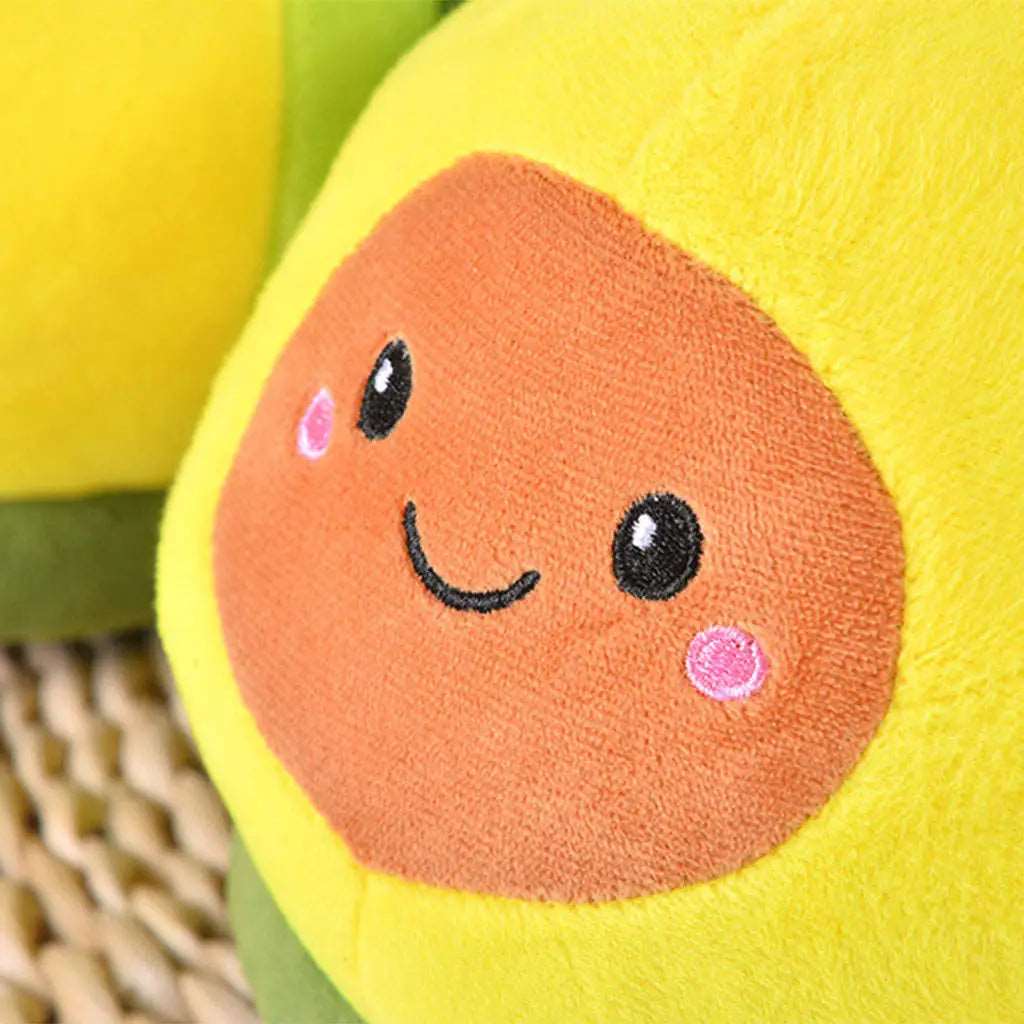 Cute Green Happy Avocado Plush Slippers - slippers from Dear Cece - Just £15.99! Shop now at Dear Cece