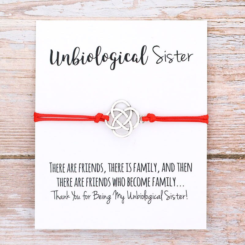 Unbiological Sister Wish Bracelet - Jewellery from Dear Cece - Just £7.99! Shop now at Dear Cece