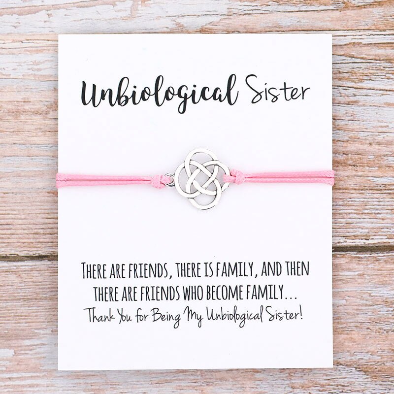 Unbiological Sister Wish Bracelet - Jewellery from Dear Cece - Just £7.99! Shop now at Dear Cece