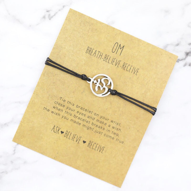 Namaste OM Charm Bracelet - Jewellery from Dear Cece - Just £6.99! Shop now at Dear Cece