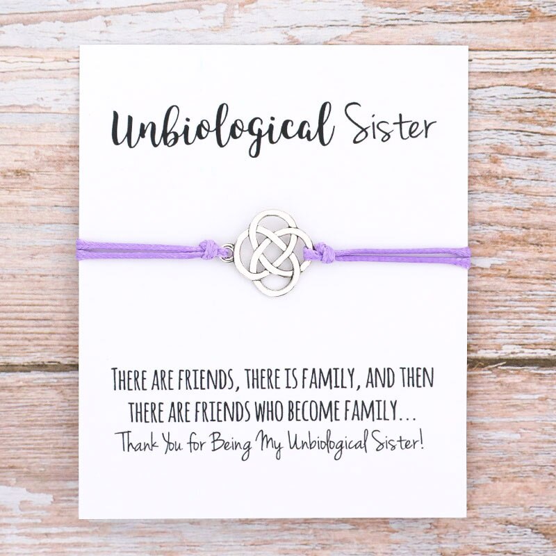 Unbiological Sister Wish Bracelet - Jewellery from Dear Cece - Just £7.99! Shop now at Dear Cece