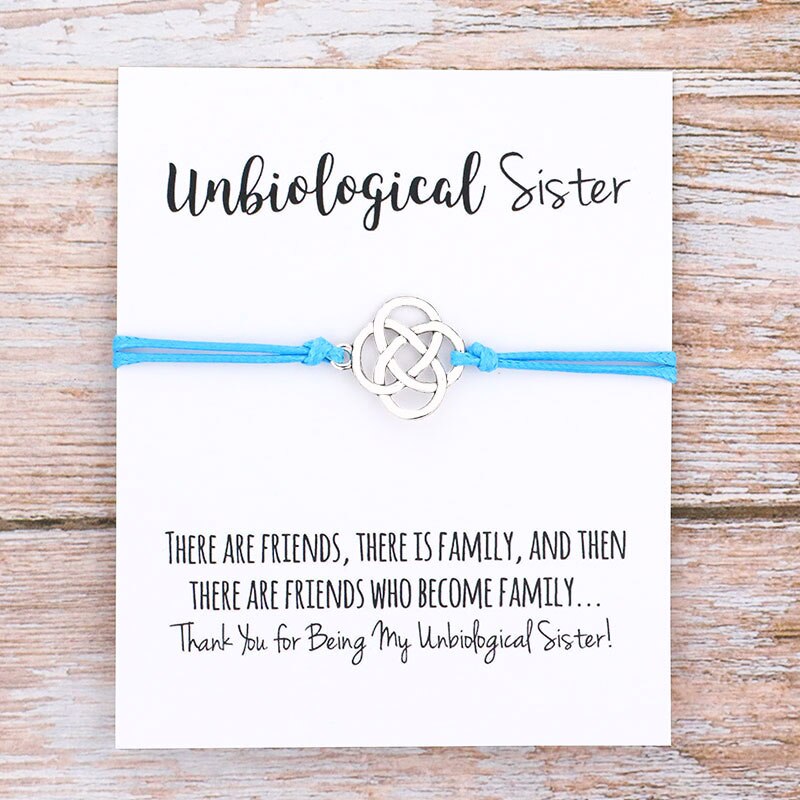 Unbiological Sister Wish Bracelet - Jewellery from Dear Cece - Just £7.99! Shop now at Dear Cece