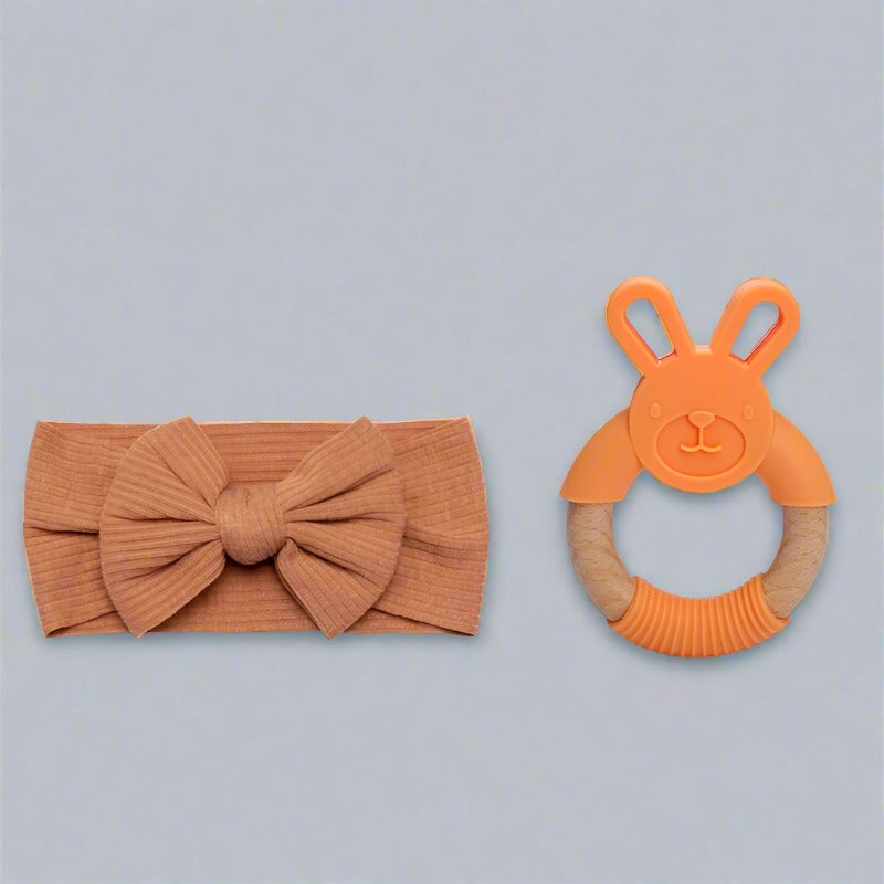 Baby Headband & Teether Gift Set - Gift Sets from Dear Cece - Just £17.99! Shop now at Dear Cece
