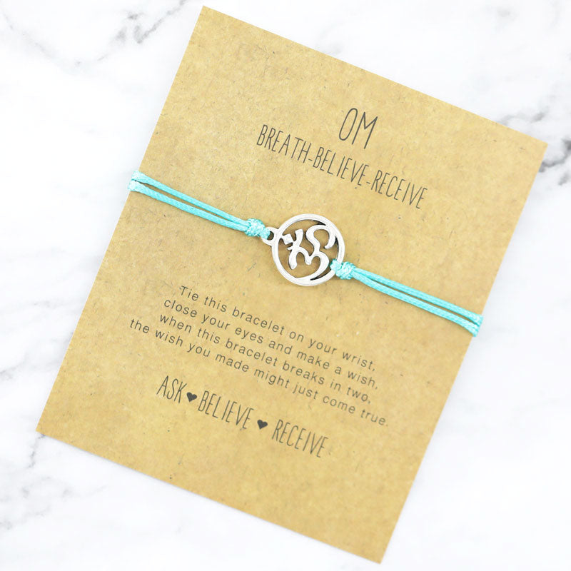 Namaste OM Charm Bracelet - Jewellery from Dear Cece - Just £6.99! Shop now at Dear Cece