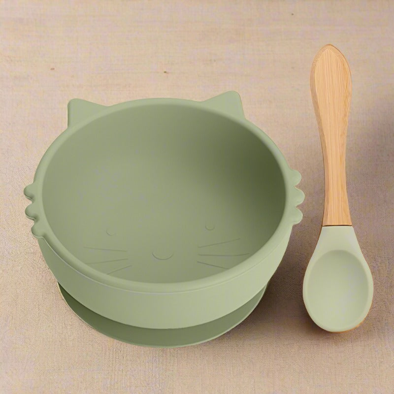 BPA Free Food Grade Silicone Bowl and Spoon - Bowls from Dear Cece - Just £15.99! Shop now at Dear Cece