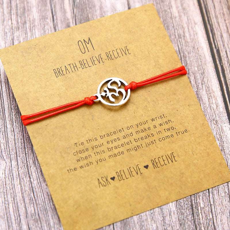 Namaste OM Charm Bracelet - Jewellery from Dear Cece - Just £6.99! Shop now at Dear Cece