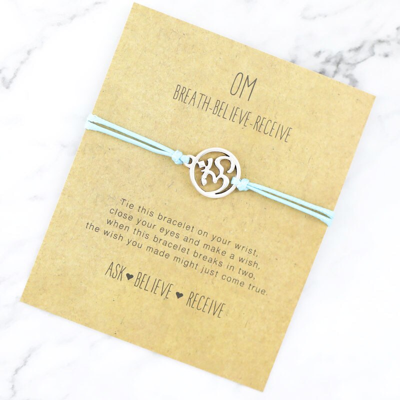 Namaste OM Charm Bracelet - Jewellery from Dear Cece - Just £6.99! Shop now at Dear Cece