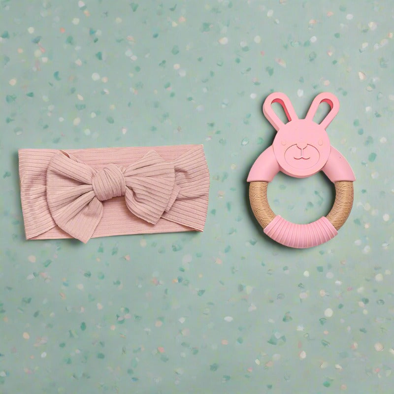 Baby Headband & Teether Gift Set - Gift Sets from Dear Cece - Just £17.99! Shop now at Dear Cece