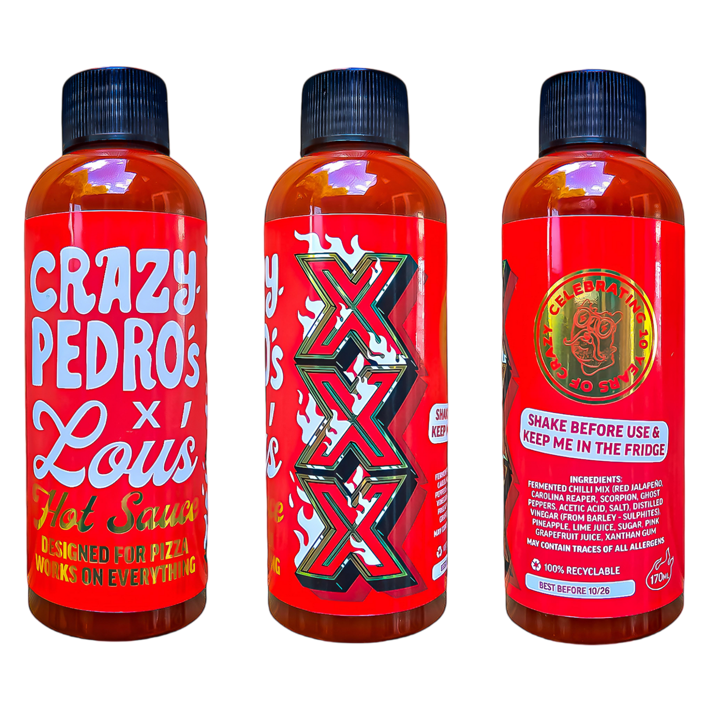 Lou's Brews x Crazy Pedros: XXX Hot Sauce