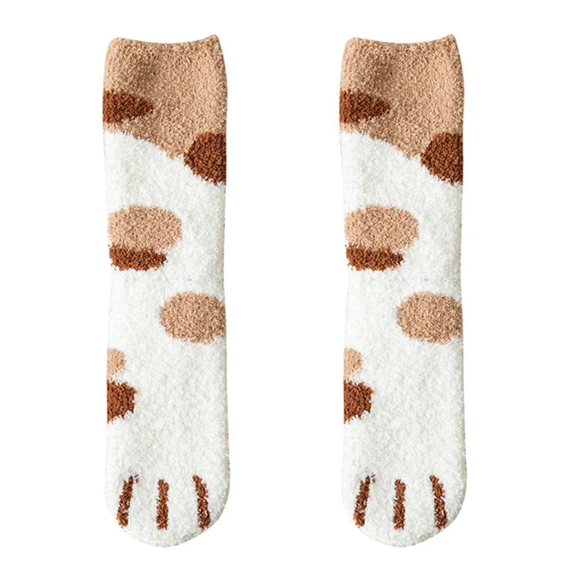 Plush Cat Paw Feet Cotton Socks - Socks from Dear Cece - Just £8.99! Shop now at Dear Cece