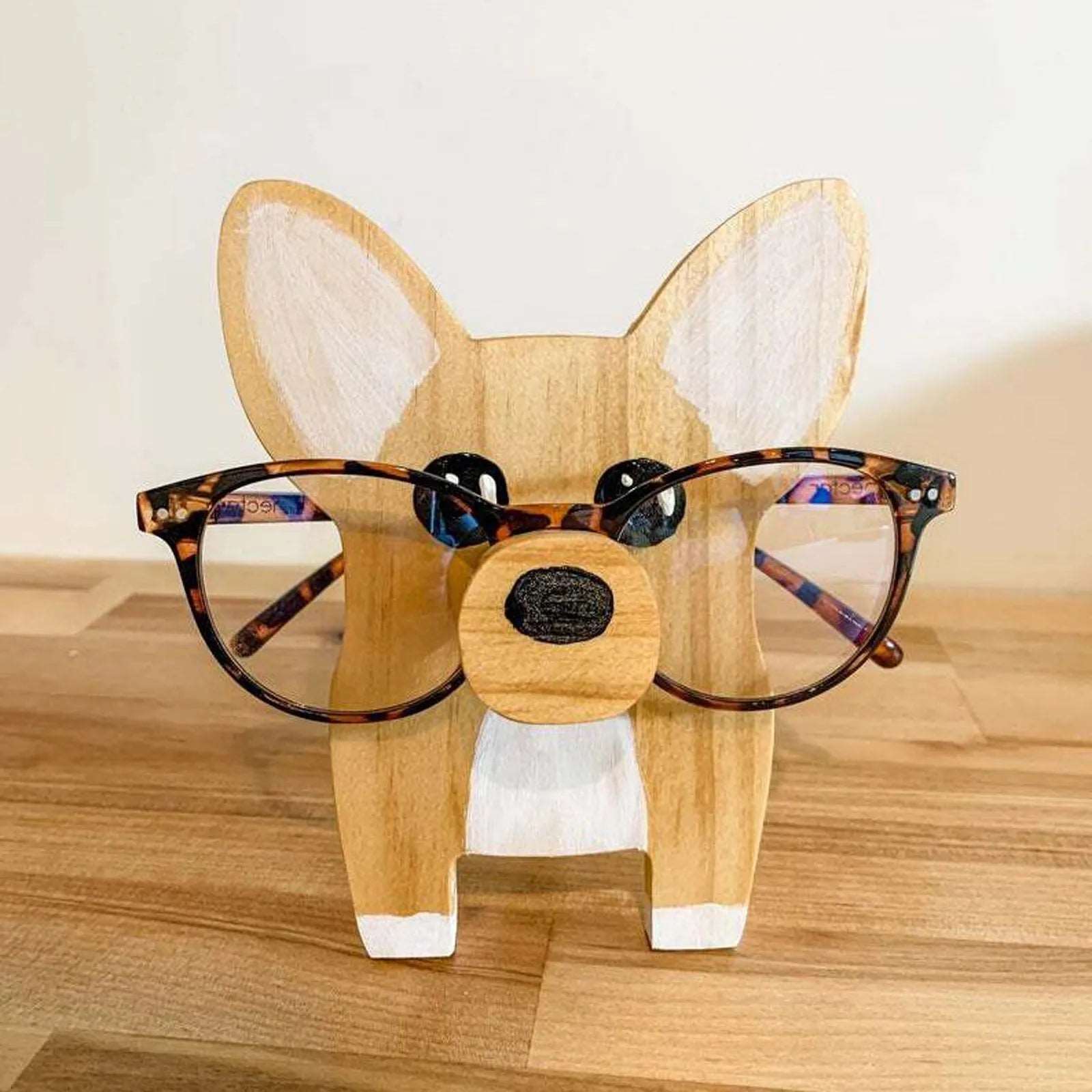 Corgi Wooden Dog Glasses Holder Stand - Desktop Accessories from Dear Cece - Just £9.99! Shop now at Dear Cece