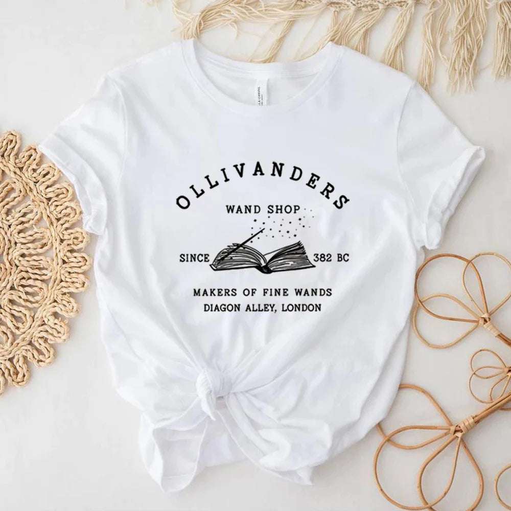 Ollivanders Wand Shop Harry Potter Graphic T-Shirt - T Shirts from Dear Cece - Just £18.99! Shop now at Dear Cece