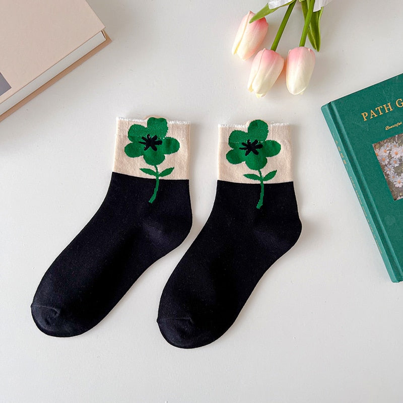 Womens Cute Floral Ankle Socks - Socks from Dear Cece - Just £6.99! Shop now at Dear Cece