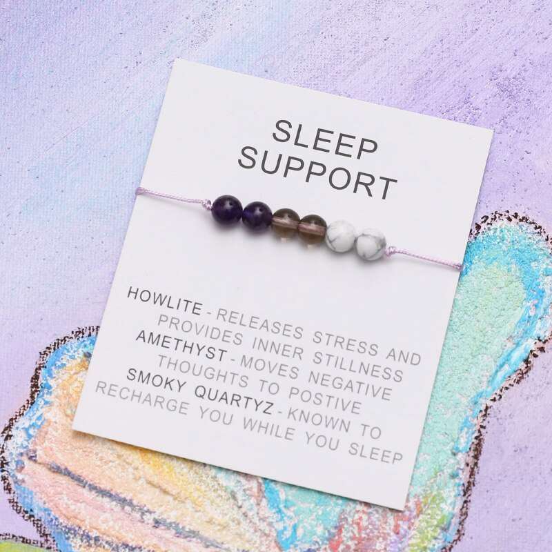 Sleep Support Natural Healing Charm Bracelet - Jewellery from Dear Cece - Just £8.99! Shop now at Dear Cece