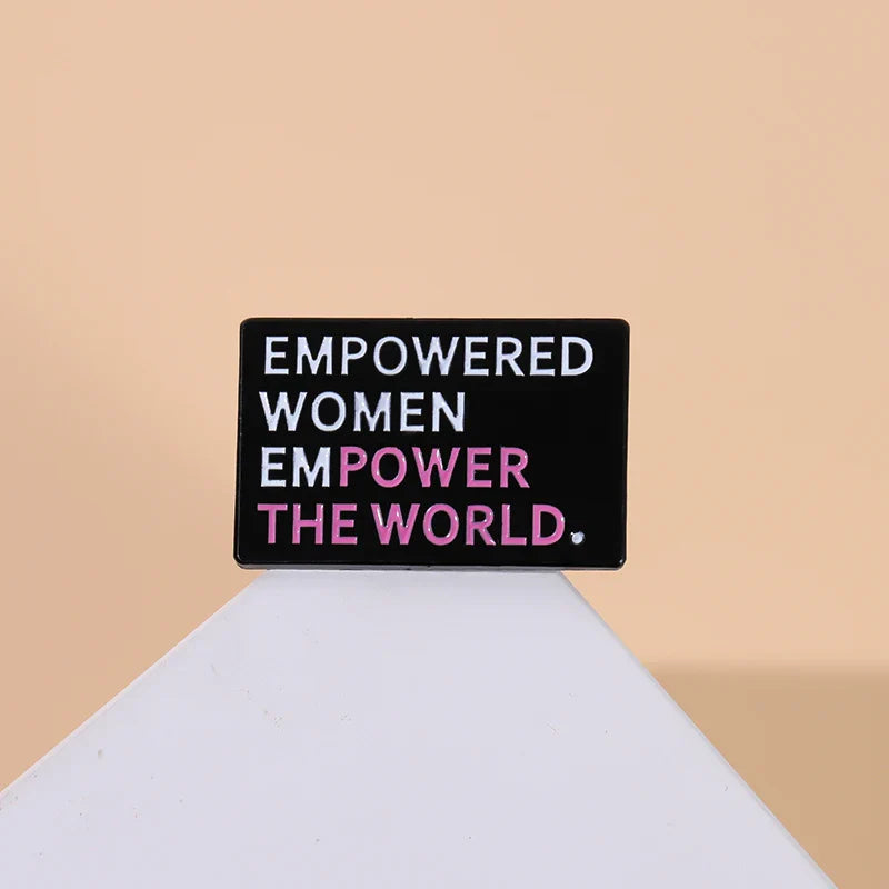 Empowered Women Empower the World Enamel Pin - Brooches from Dear Cece - Just £7.99! Shop now at Dear Cece