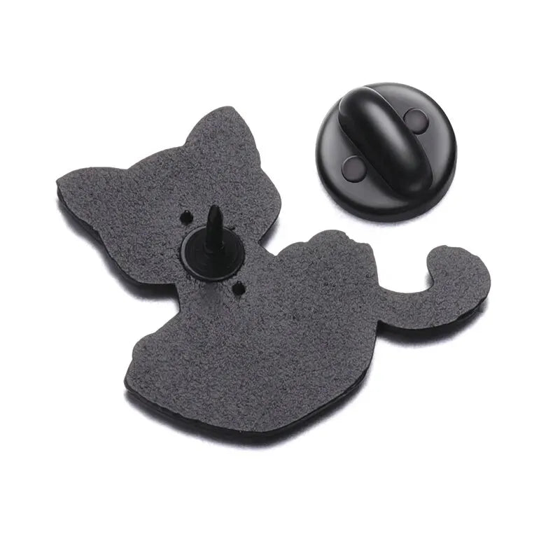 Cute Black Cat Enamel Pins Set - Brooches from Dear Cece - Just £9.99! Shop now at Dear Cece