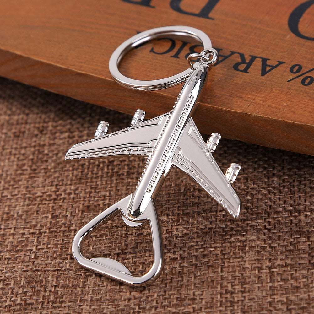 Aeroplane Beer Bottle Opener Keyring - Keychains from Dear Cece - Just £6.99! Shop now at Dear Cece