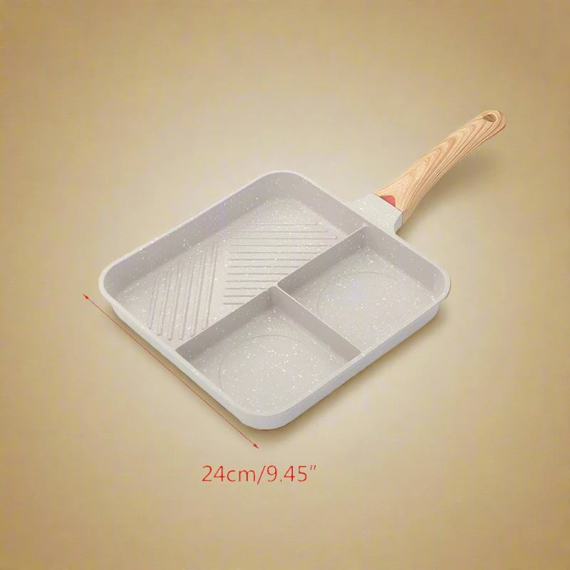 3 In 1 Non-Stick 24cm Breakfast Frying Pan