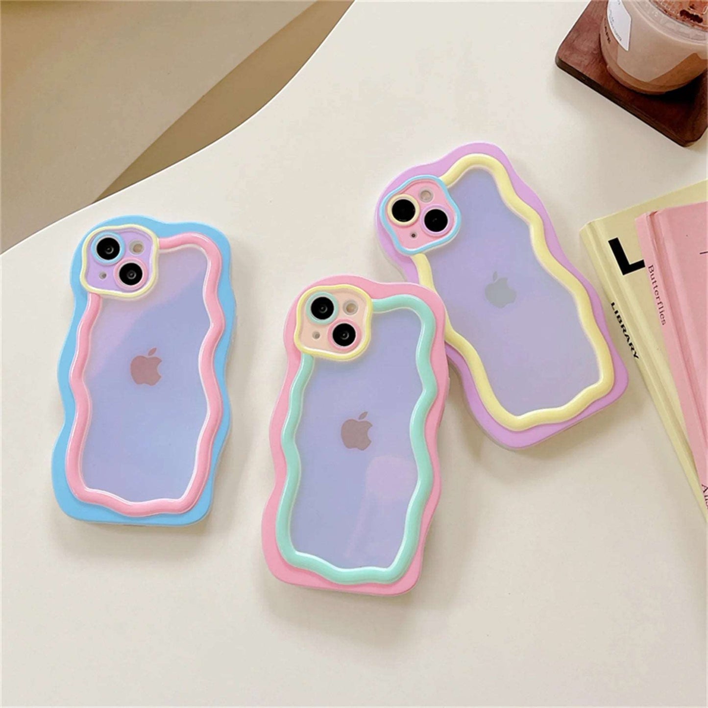 Geometric Wave Transparent Clear Case for iPhone - phone case from Dear Cece - Just £12.99! Shop now at Dear Cece