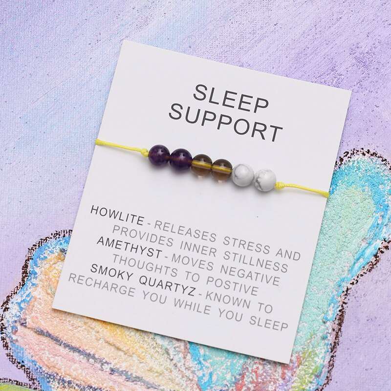 Sleep Support Natural Healing Charm Bracelet - Jewellery from Dear Cece - Just £8.99! Shop now at Dear Cece