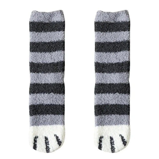 Plush Cat Paw Feet Cotton Socks - Socks from Dear Cece - Just £8.99! Shop now at Dear Cece