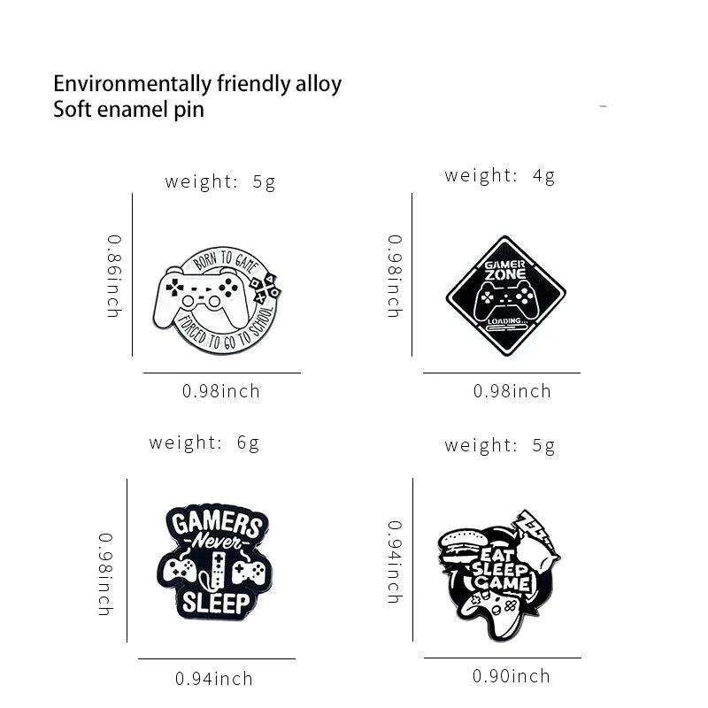 Gamer Gamepad Novelty Enamel Pins - Pins from Dear Cece - Just £5.99! Shop now at Dear Cece