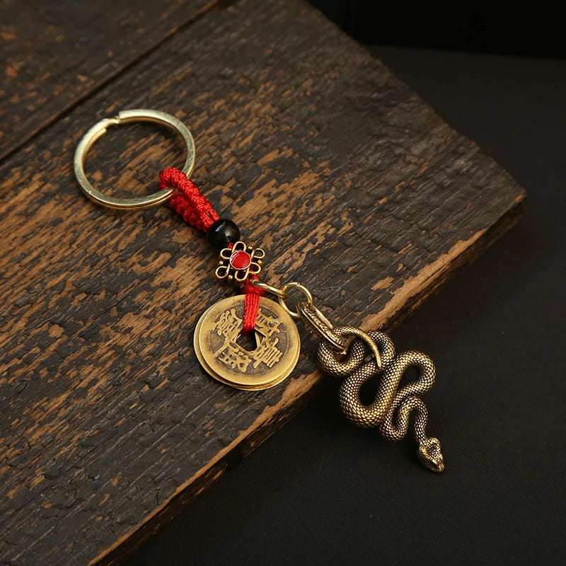 Year of the Snake Lucky Pendant Keychain