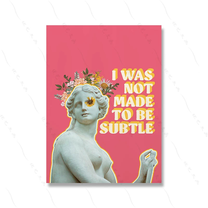 Fierce Feminist Cat Lady Pink Wall Art - Wall Art from Dear Cece - Just £16.99! Shop now at Dear Cece