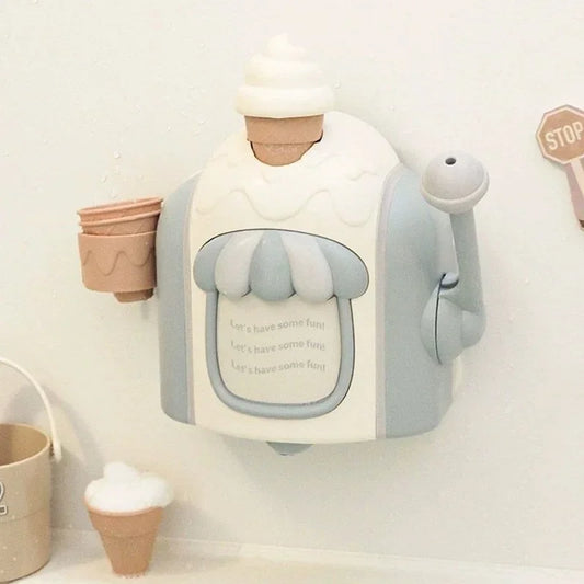 Baby bath toy on white background