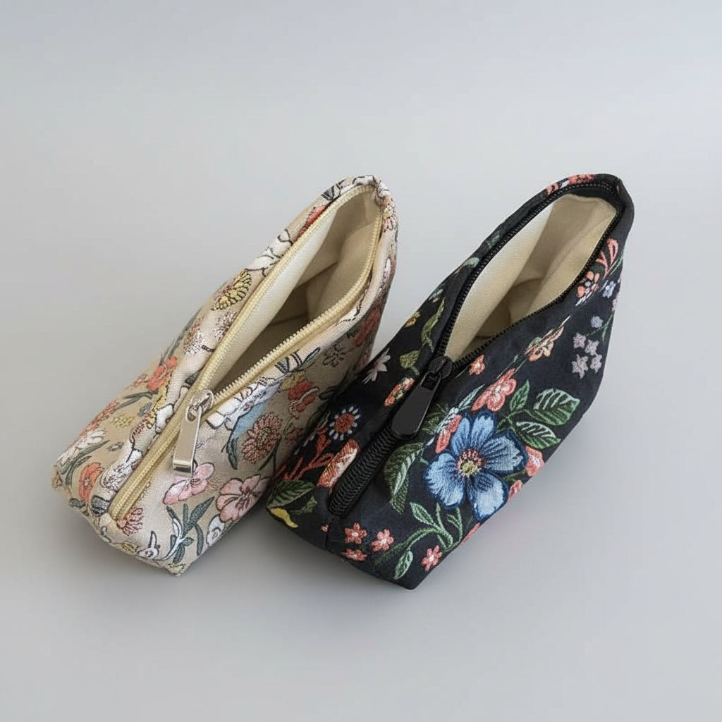 Embroidered Jacquard Clutch Makeup Cosmetic Bag - cosmetic bags from Dear Cece - Just £14.99! Shop now at Dear Cece