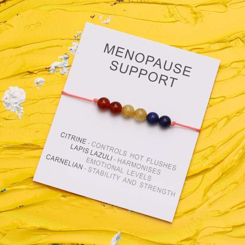 Menopause Support Natural  Crystal Healing Bracelet - Bracelets from Dear Cece - Just £8.99! Shop now at Dear Cece