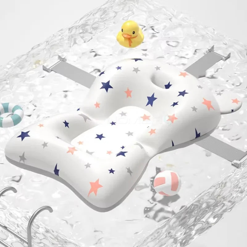 Baby seat with star pattern on a white background
