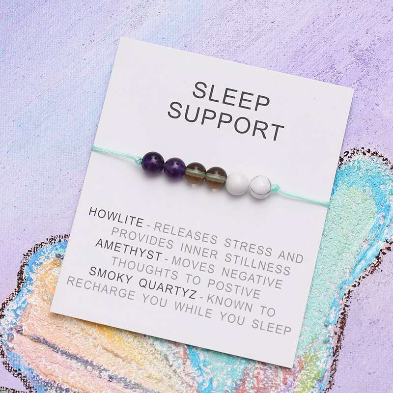 Sleep Support Natural Healing Charm Bracelet - Jewellery from Dear Cece - Just £8.99! Shop now at Dear Cece