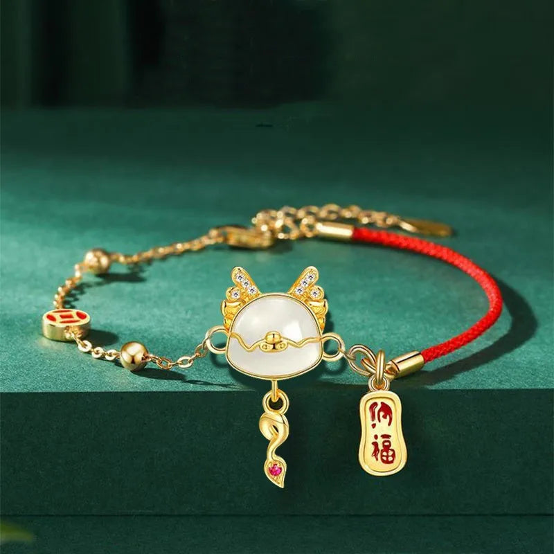 Zodiac Jade Dragon Bracelet 2024 - Bracelets from Dear Cece - Just £7.99! Shop now at Dear Cece