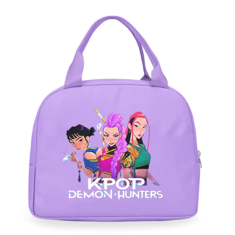 Kpop Demon Hunters Cartoon Lunch Bag