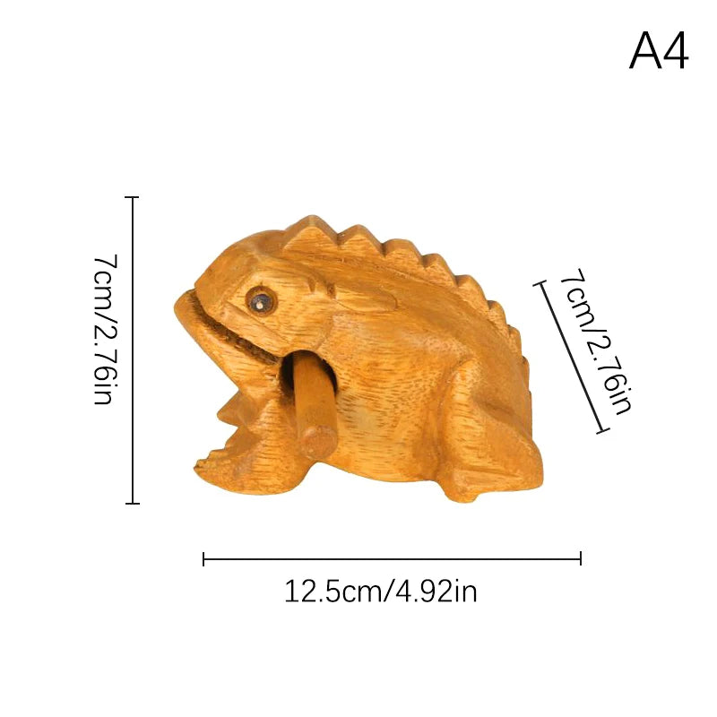 Guiro Frog Wooden Musical Instrument - Handcrafted in Thailand