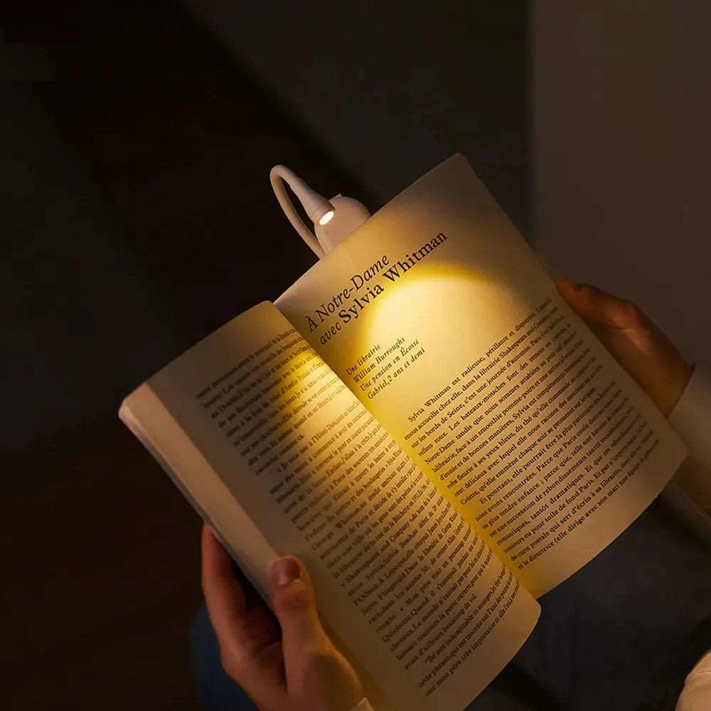 white wireless book light - gift for book lovers