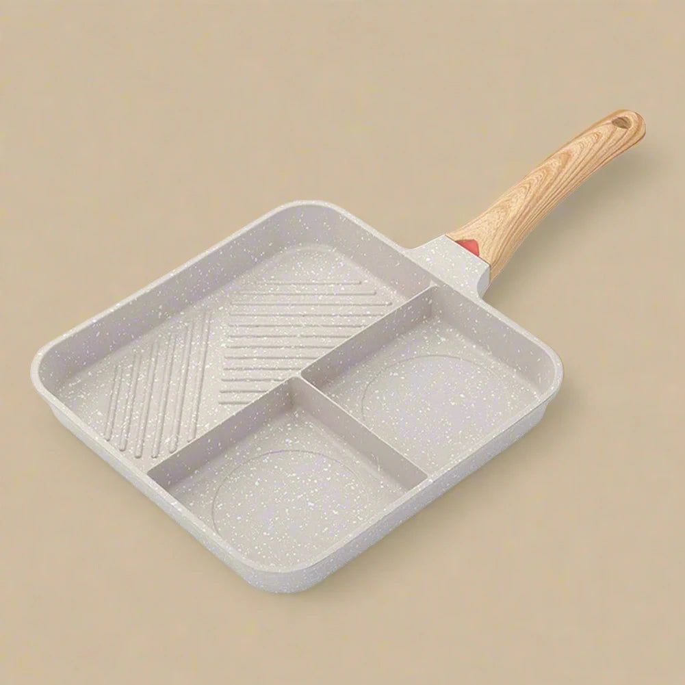3 In 1 Non-Stick Breakfast Frying Pan - kitchen Accessories from Dear Cece - Just £39.99!