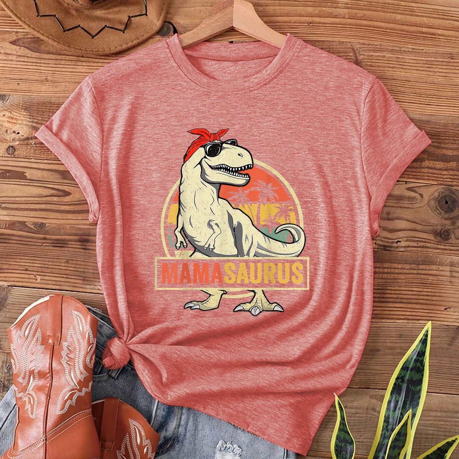 Dinosaur Mamasaurus Women's T-shirt - T Shirts from Dear Cece - Just £17.99! Shop now at Dear Cece