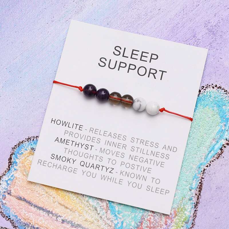 Sleep Support Natural Healing Charm Bracelet - Jewellery from Dear Cece - Just £8.99! Shop now at Dear Cece